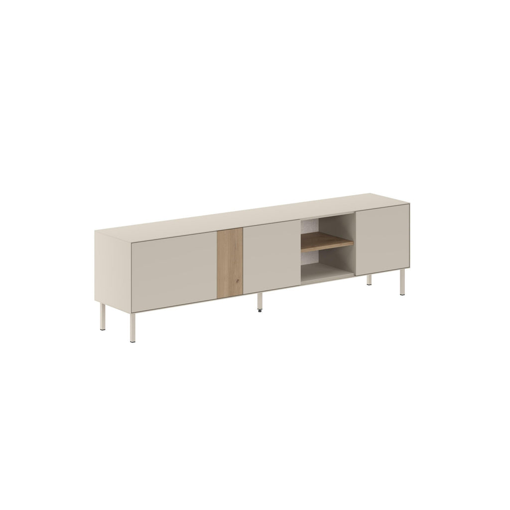 Meuble TV Vena 3 Portes - Étagères Ouvertes 180 cm