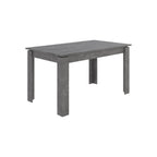 Table à manger extensible moderne Tolmen – Gris rétro - 140/190 cm