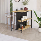 Table de bar Detroit – 100 cm avec étagères