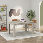 Table de salle à manger moderne extensible Tolmen – Grès - 140/190 cm