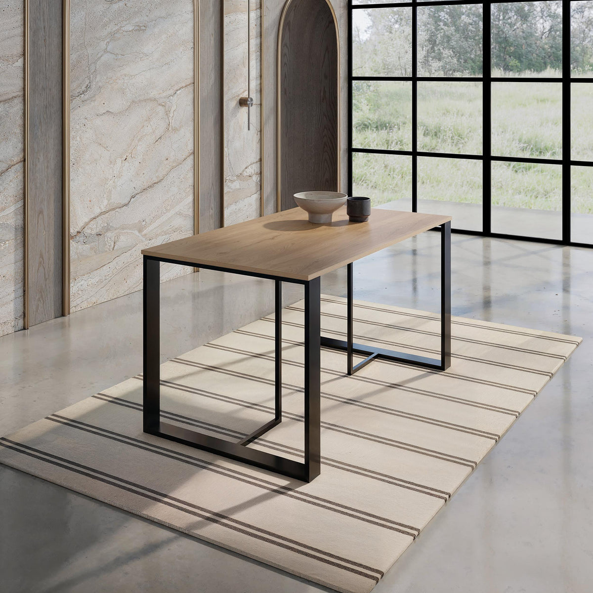 Table à manger Lenora – 140x80 cm – Table à manger moderne