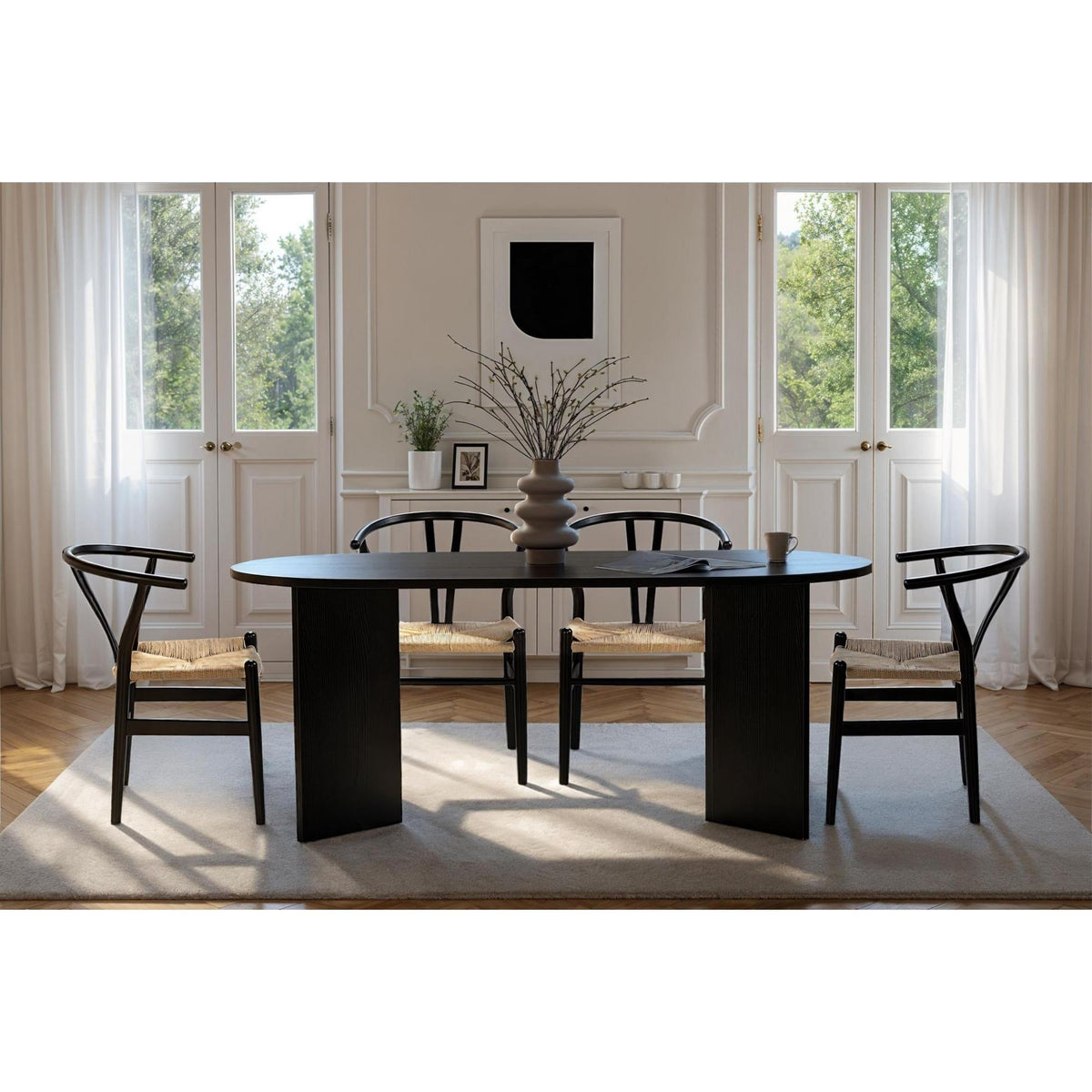 Table à manger Sablin 6 places 180x90cm