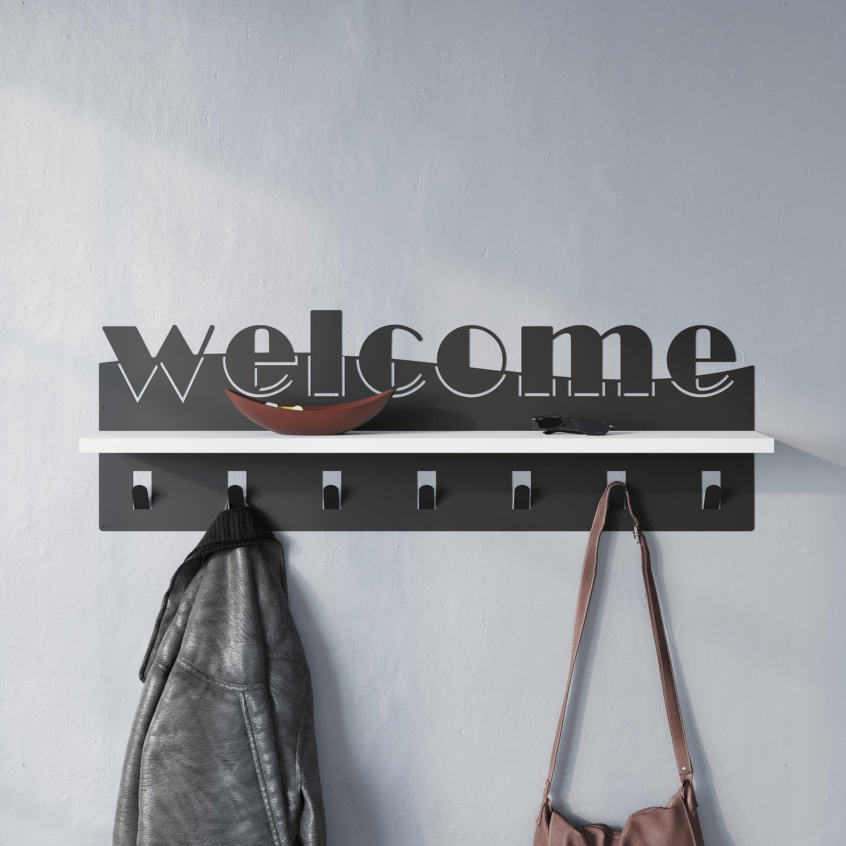 Porte-manteau d'entrée mural