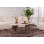 Table basse ovale Sable 119 x 60 cm