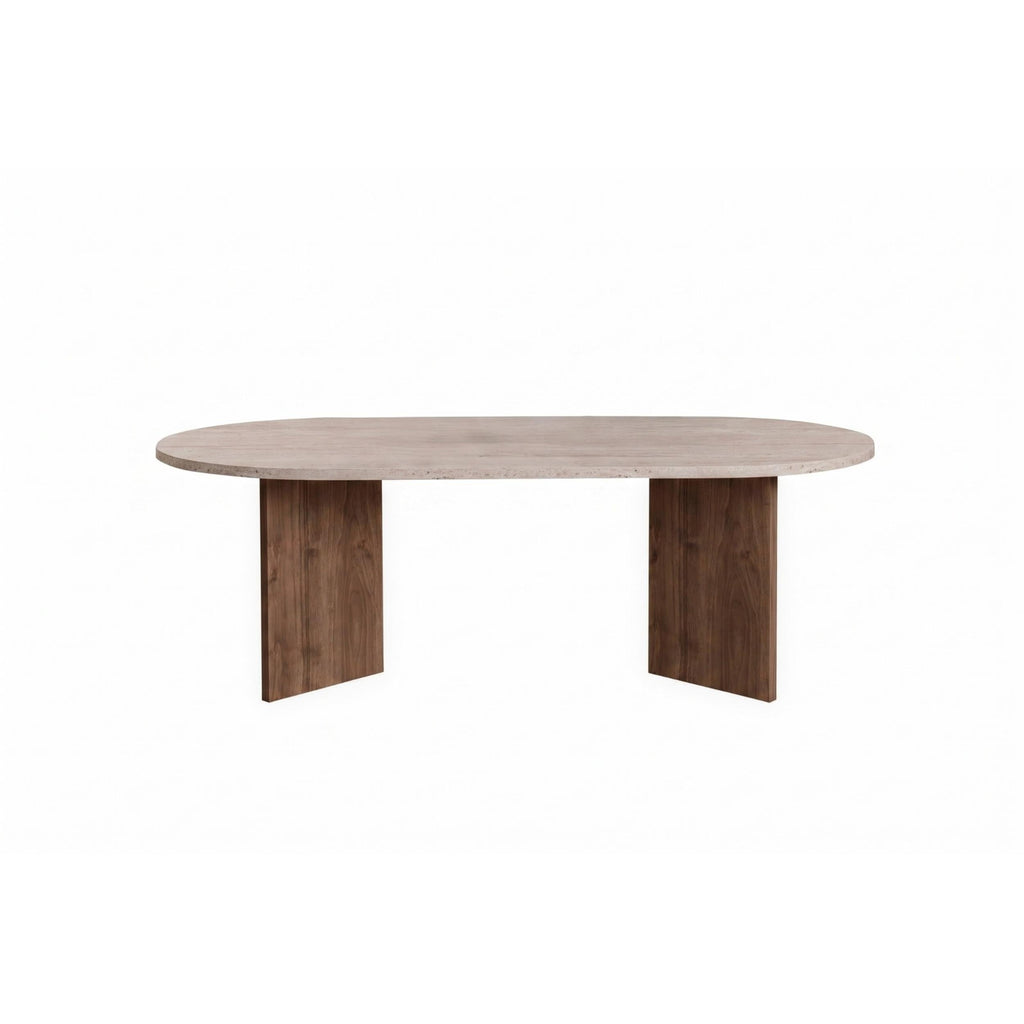 Table basse ovale Sable 119 x 60 cm