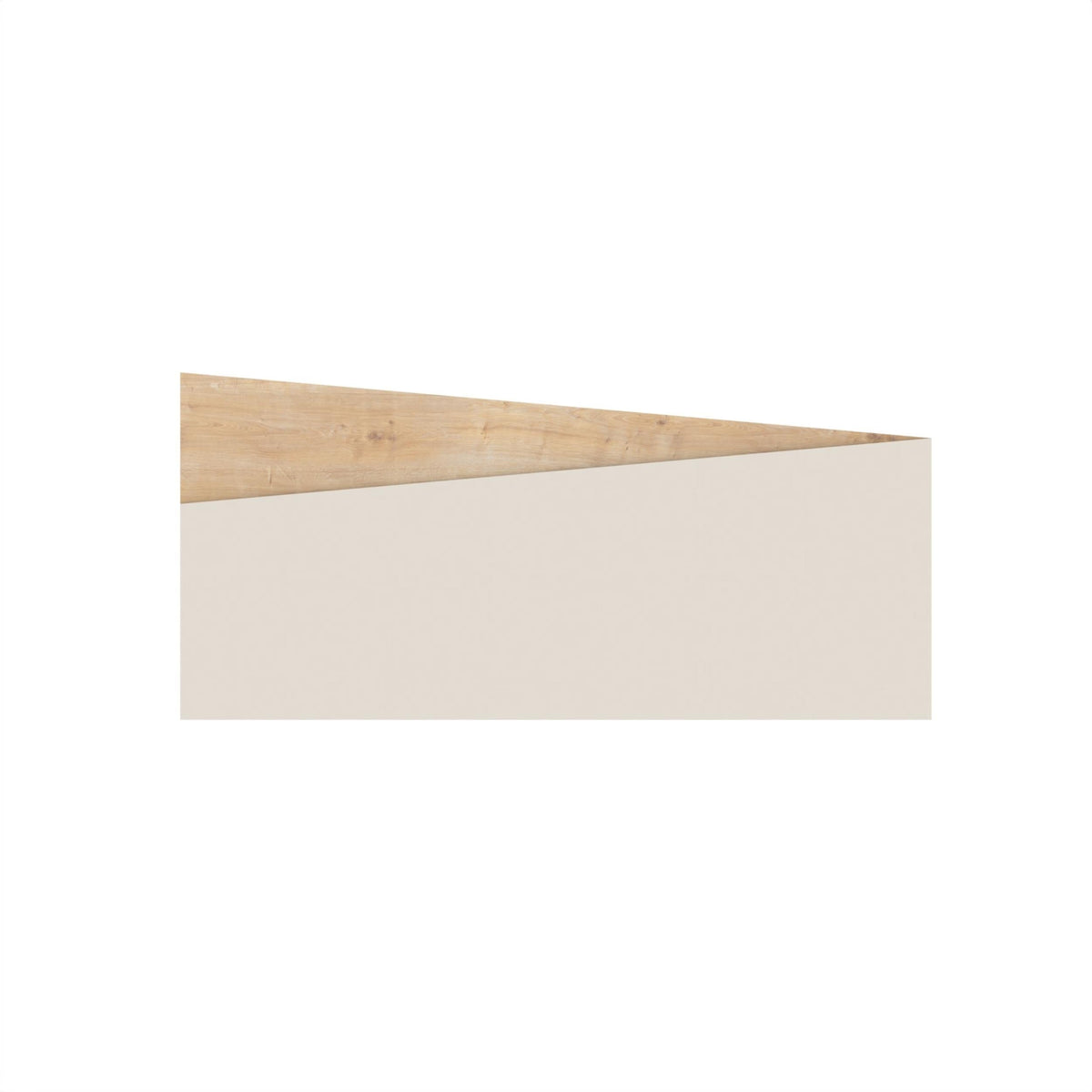 Tête de lit murale Diago pour lit King Size chêne, grès 160x74 cm