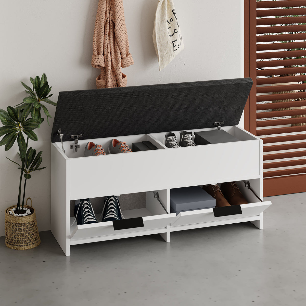 Banc de rangement à chaussures Cove Modern
