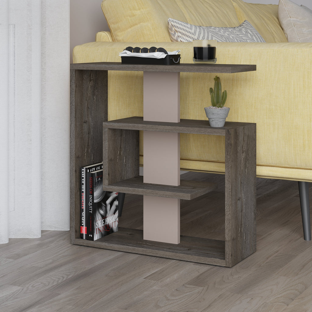 Table d'appoint Saly moderne multifonctionnelle et créative H 57cm 3 niveaux