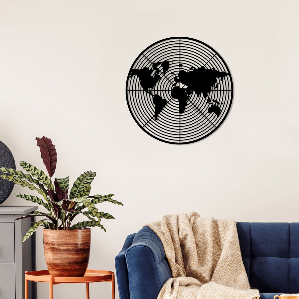 Décoration murale en métal - Monde de la fléchette