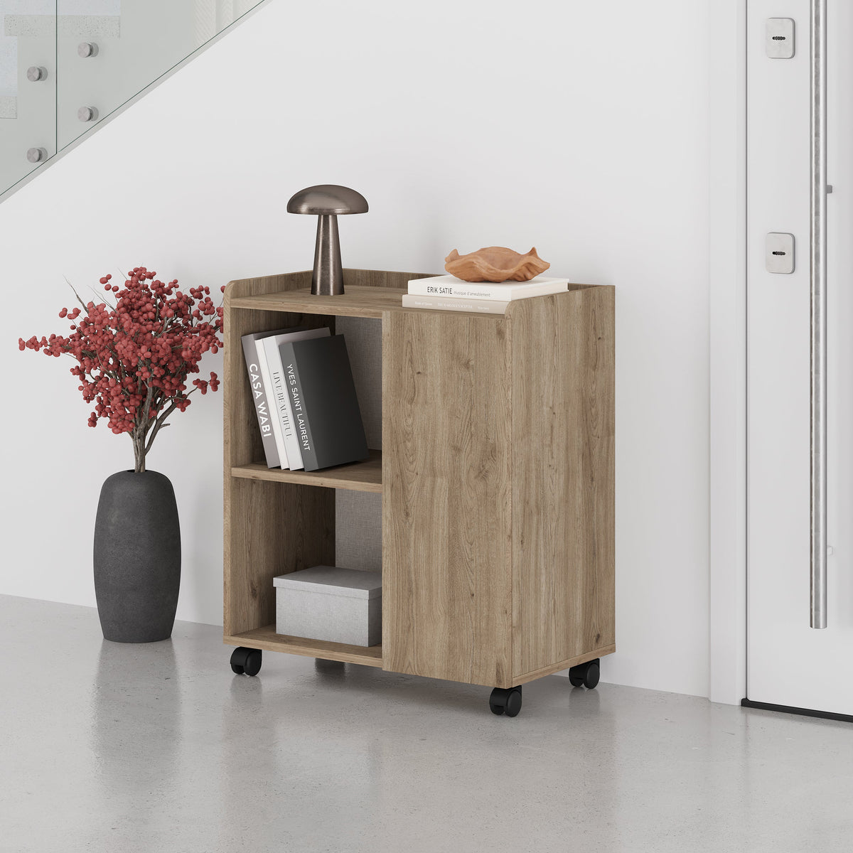 Bahut Zeo avec Pieds - Design Moderne - 4 Compartiments
