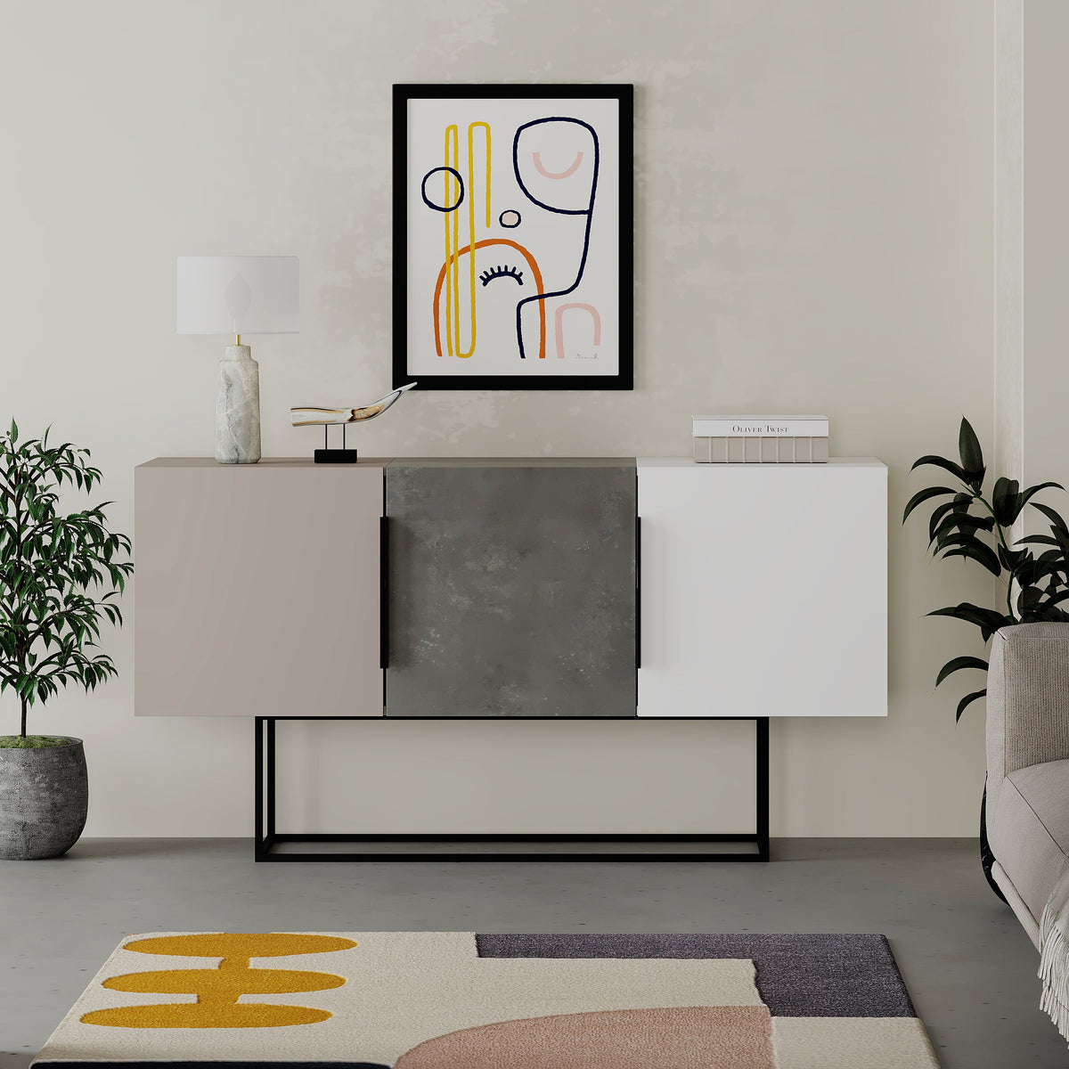 Meuble console / buffet / vitrine Tontini