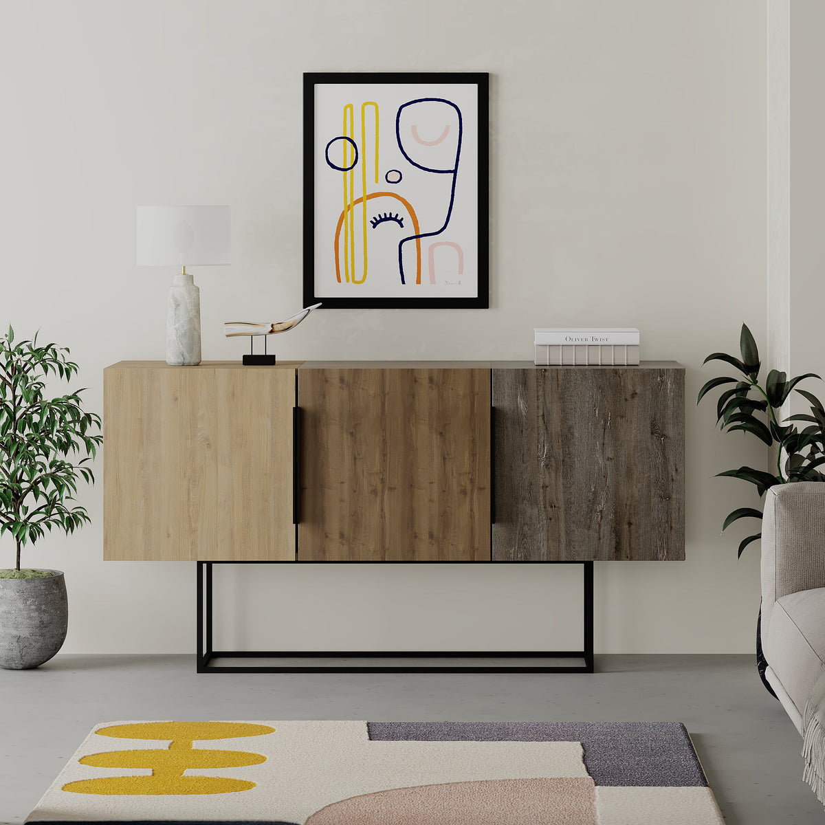 Meuble console / buffet / vitrine Tontini