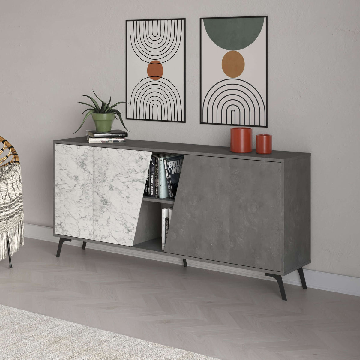 Unité d'affichage console buffet Fiona 180