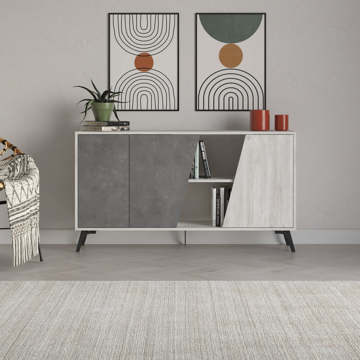 Fiona Console Buffet Vitrine 150