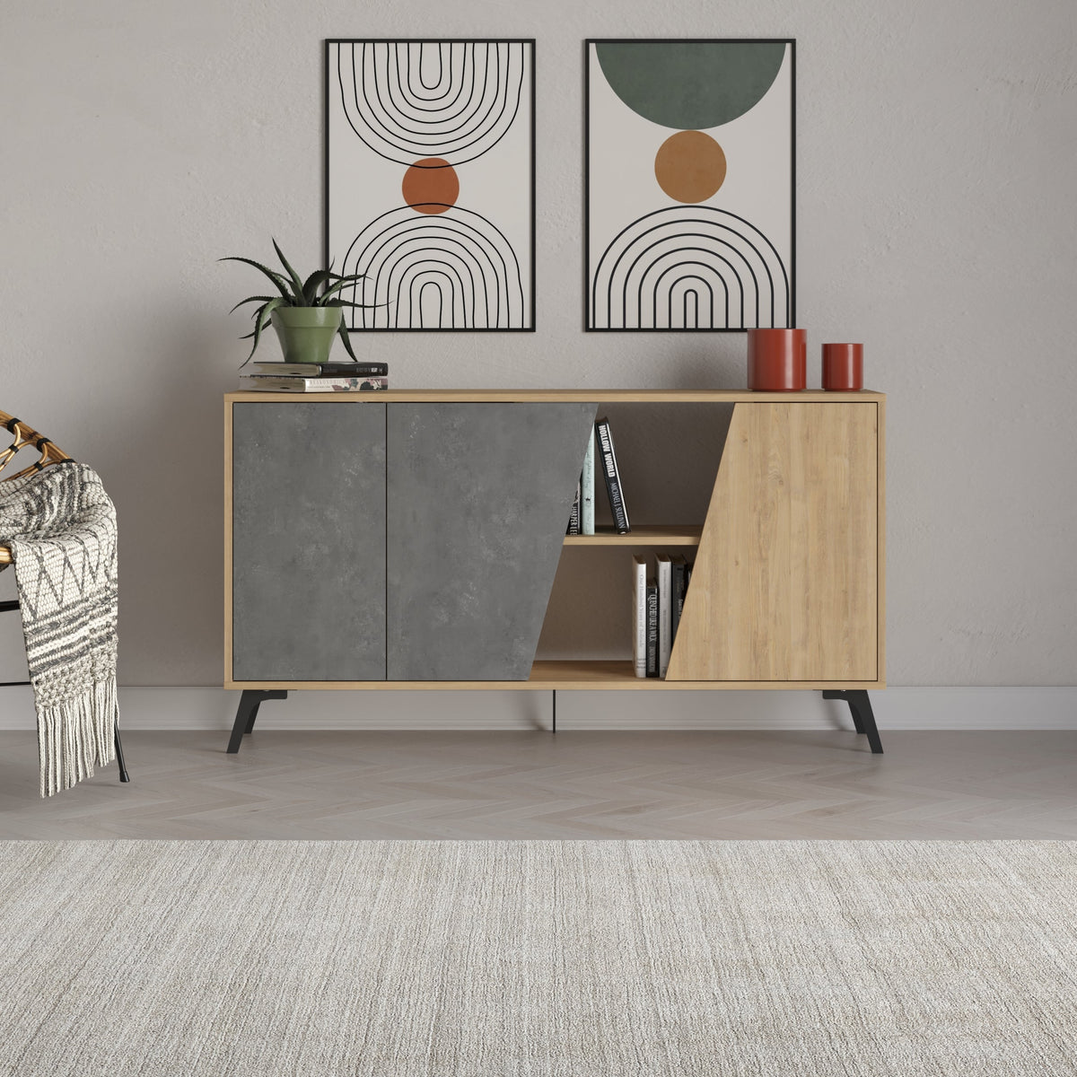 Fiona Console Buffet Vitrine 150