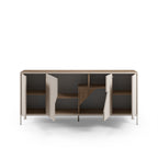 Buffet moderne Vesco Chêne naturel grès 180cm