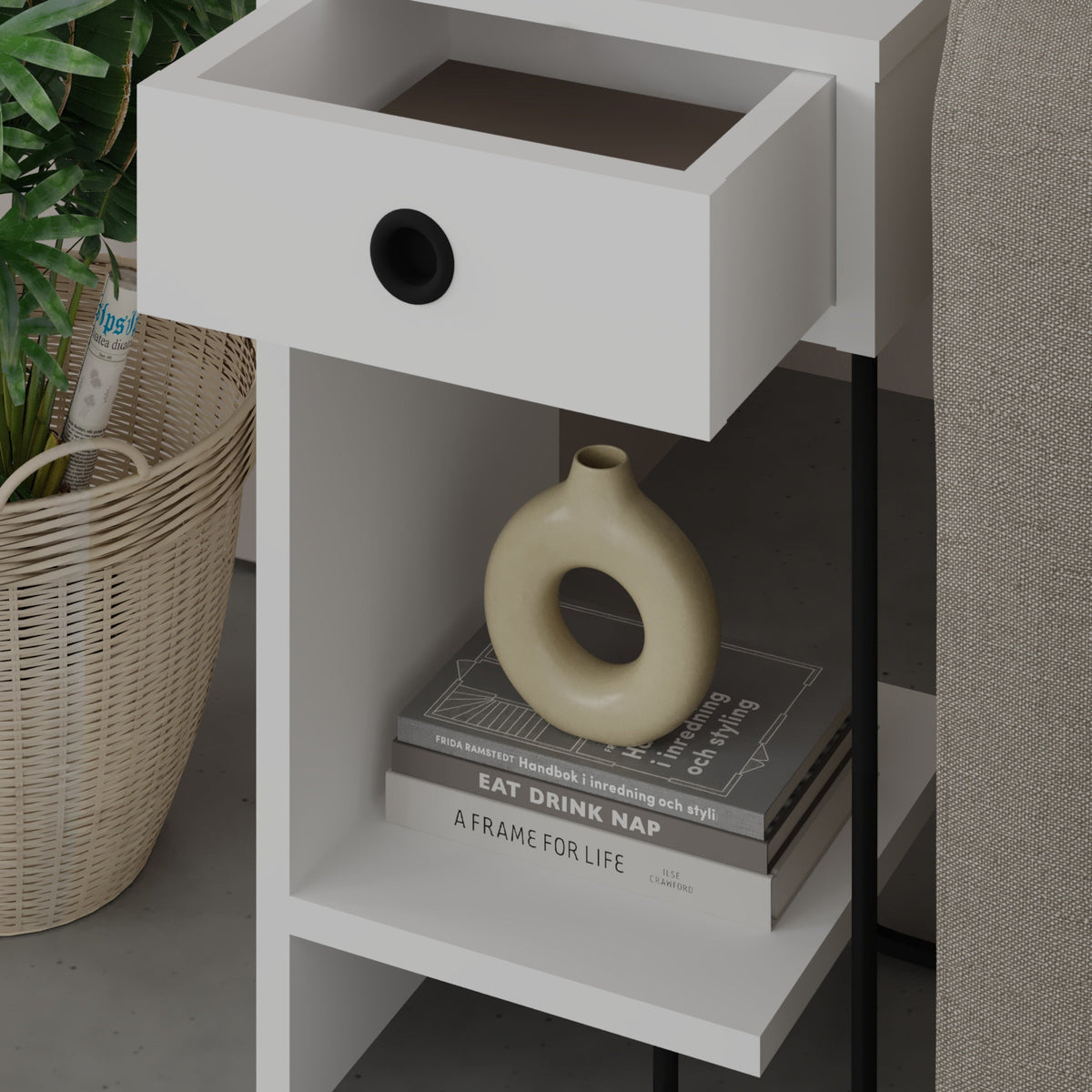 Sirius Chevet Moderne Module Gauche Meuble Chambre Largeur 32cm
