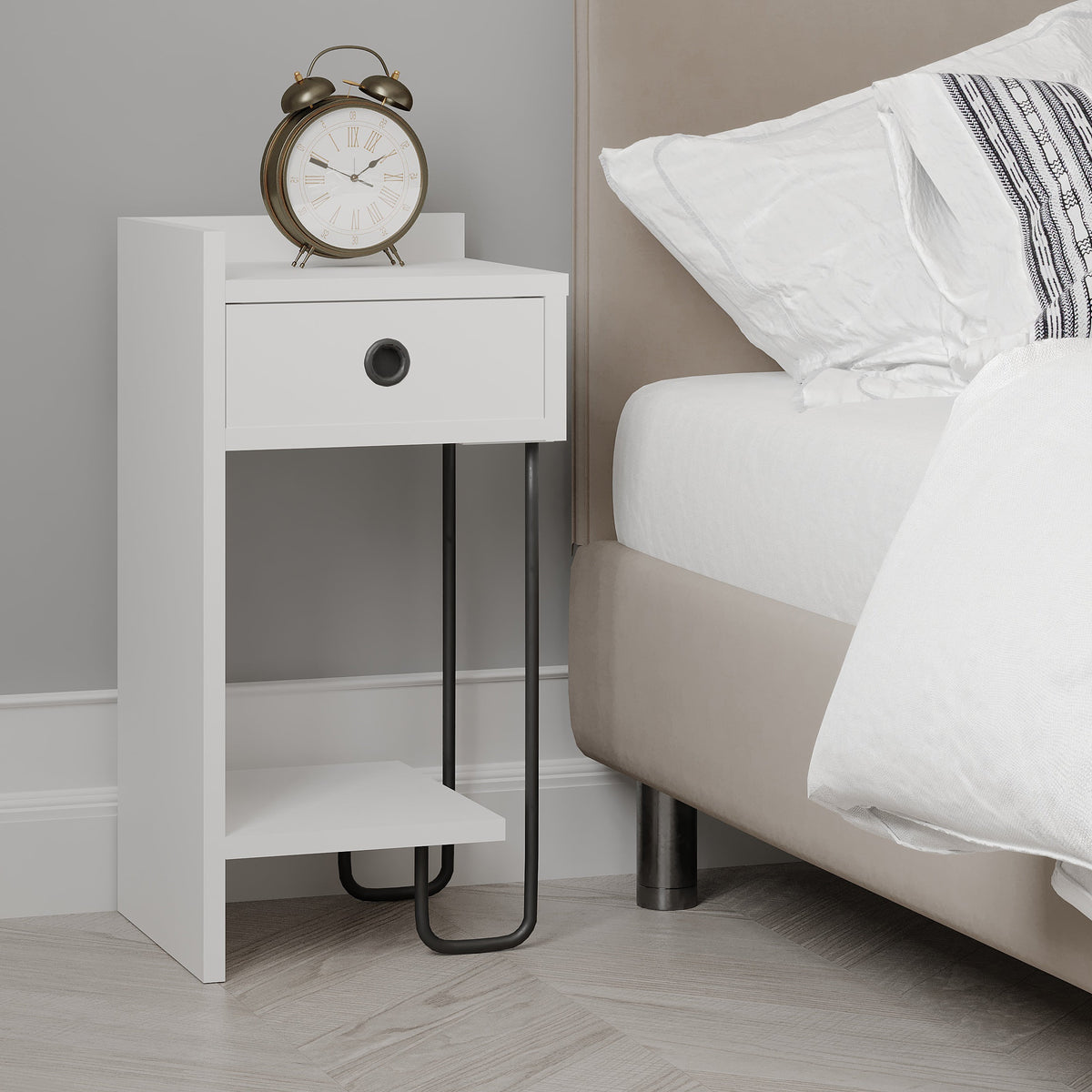 Sirius Chevet Moderne Module Gauche Meuble Chambre Largeur 32cm