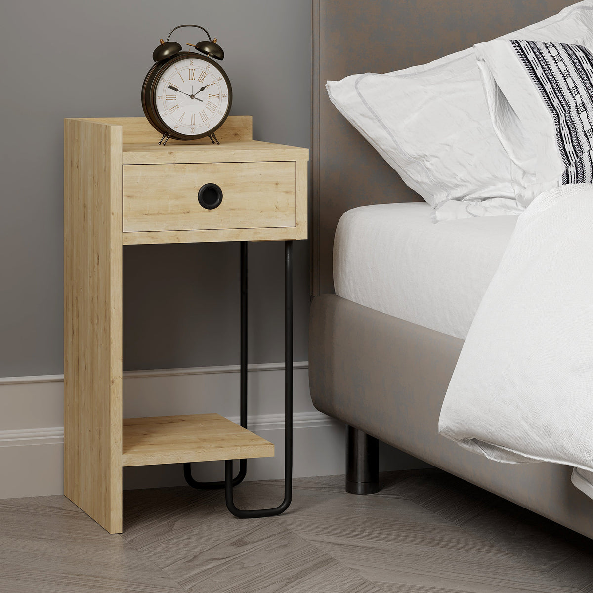 Sirius Chevet Moderne Module Gauche Meuble Chambre Largeur 32cm
