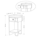Sirius Chevet Moderne Module Gauche Meuble Chambre Largeur 32cm