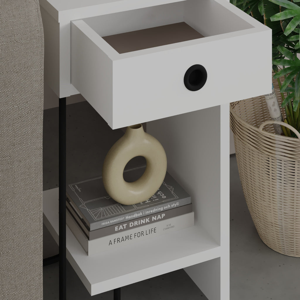 Sirius Chevet Moderne Module Droit Meuble de Chambre L 32cm