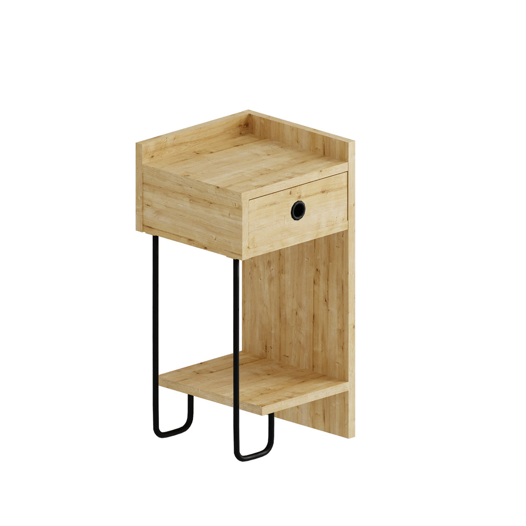 Sirius Chevet Moderne Module Droit Meuble de Chambre L 32cm