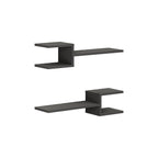 Lot d'étagères flottantes modernes Fork 18,2 cm de profondeur