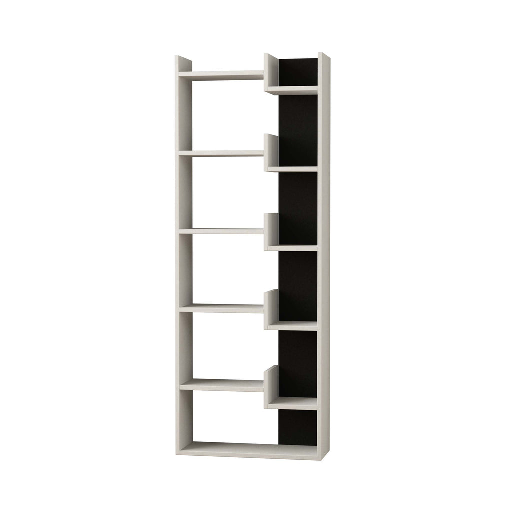 Oppa Bibliothèque moderne avec étagères de présentation, Grande 162,4 cm
