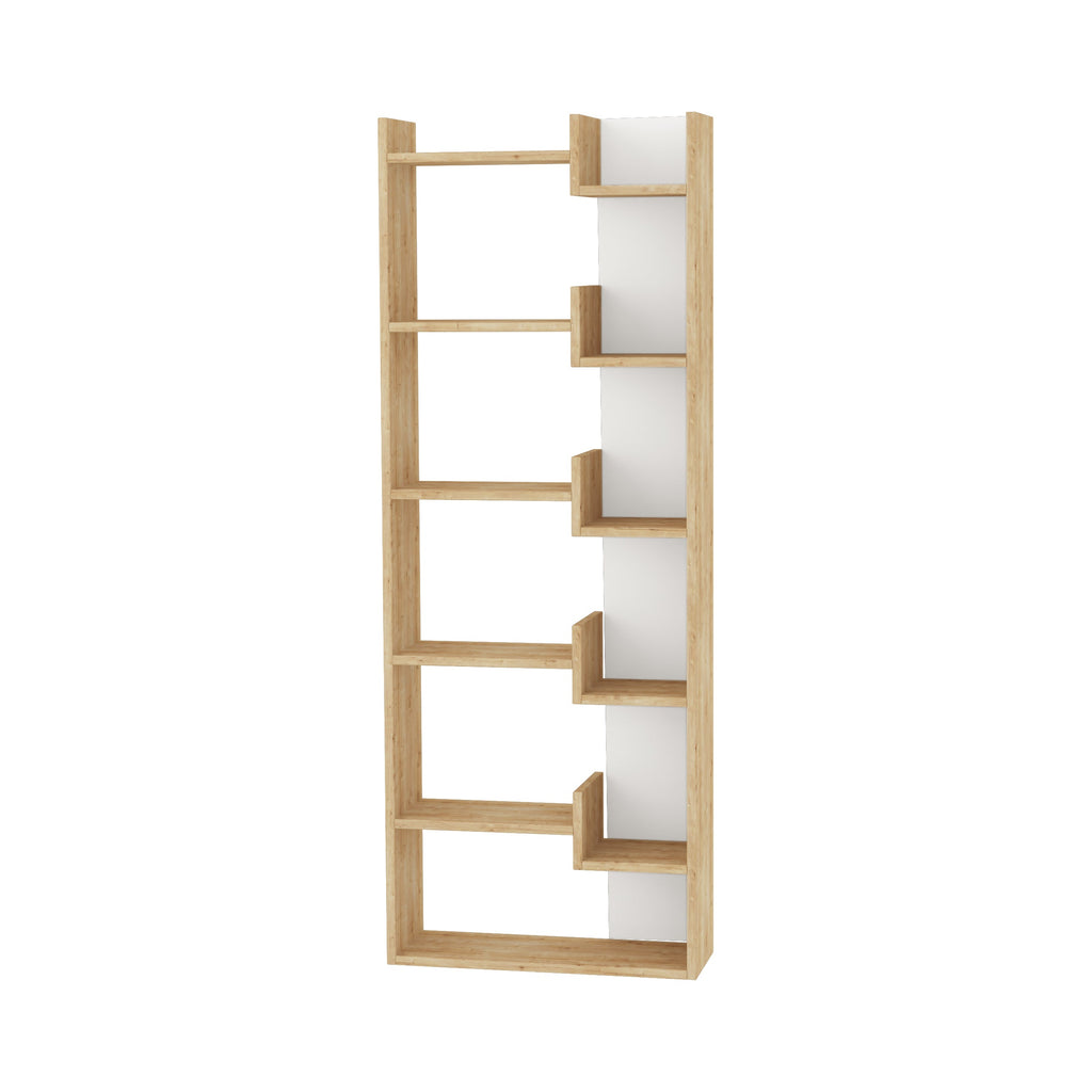 Oppa Bibliothèque moderne avec étagères de présentation, Grande 162,4 cm