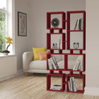 Bibliothèque Rail Moderne, Meuble de Rangement N°1, Haute 166,5cm