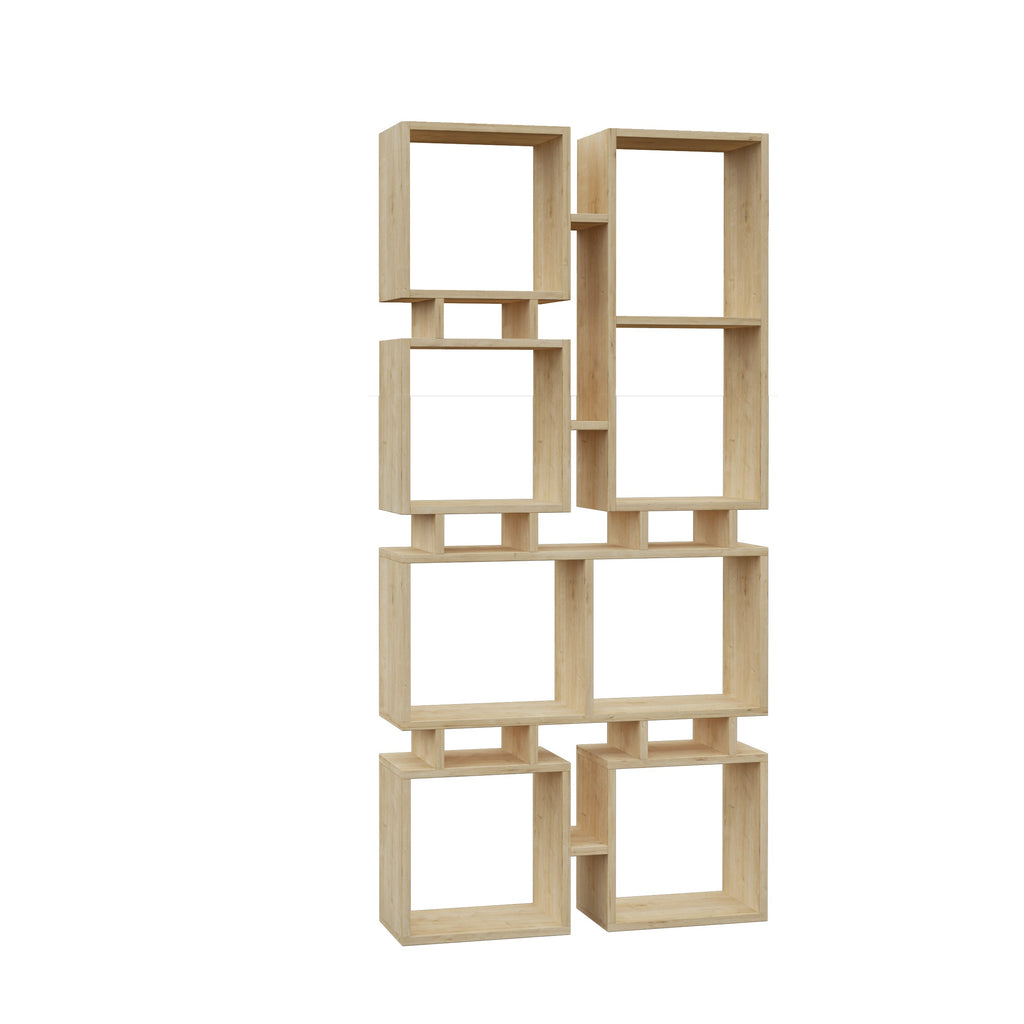Bibliothèque Rail Moderne, Meuble de Rangement N°1, Haute 166,5cm