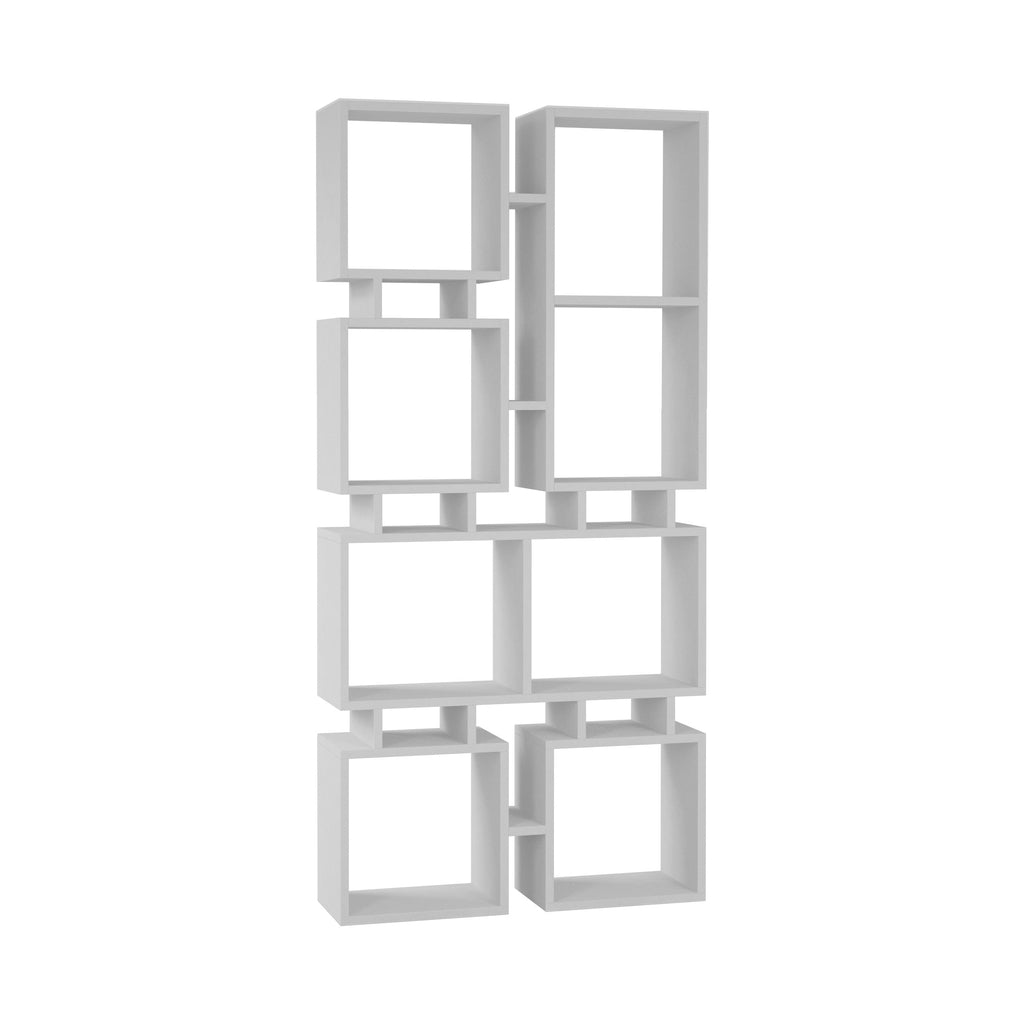 Bibliothèque Rail Moderne, Meuble de Rangement N°1, Haute 166,5cm