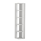 Nati Bibliothèque d'Angle Moderne Étagère de Présentation Haute 161cm