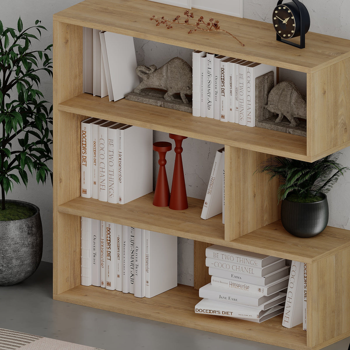 Molly Modern Bookcase Display Unit No.1 Courte 89cm