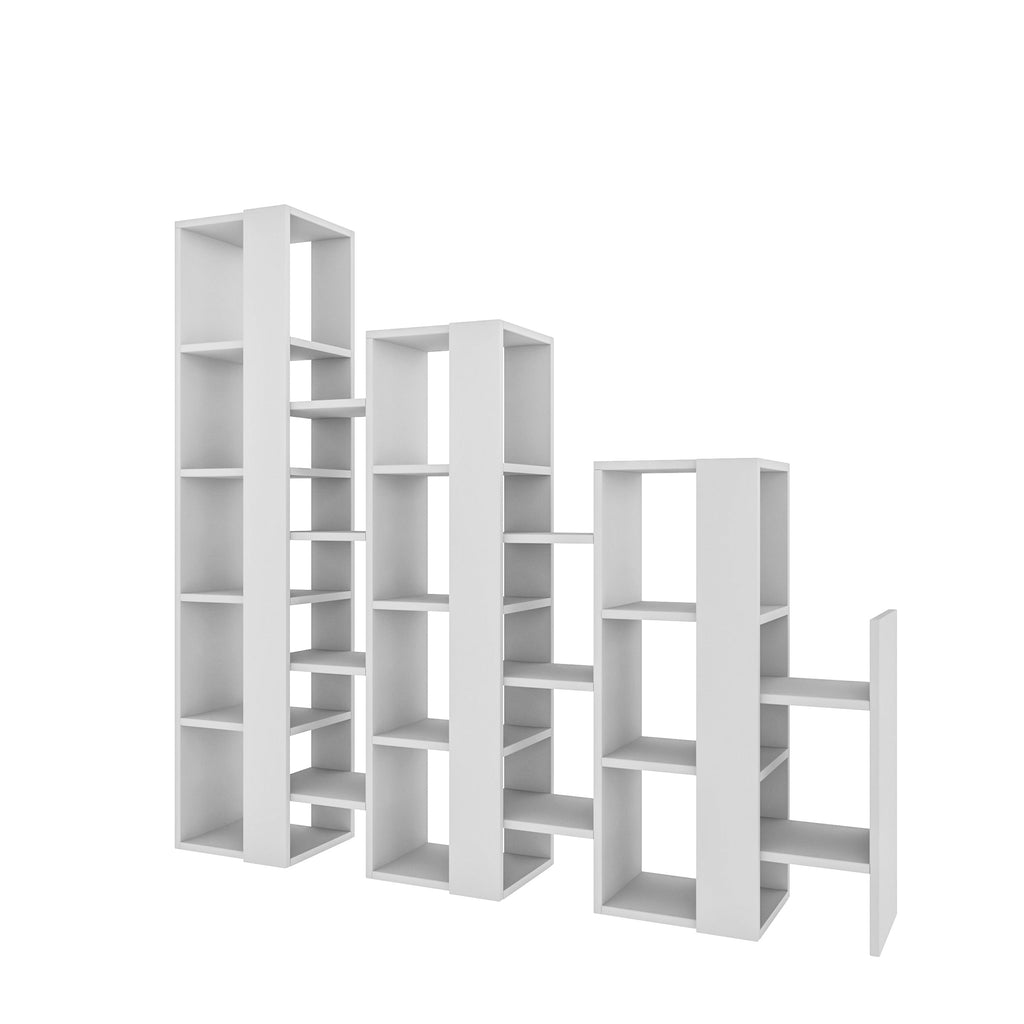Séparateur de Pièce Étagère Bibliothèque Moderne Unité d'Exposition Haute 151cm