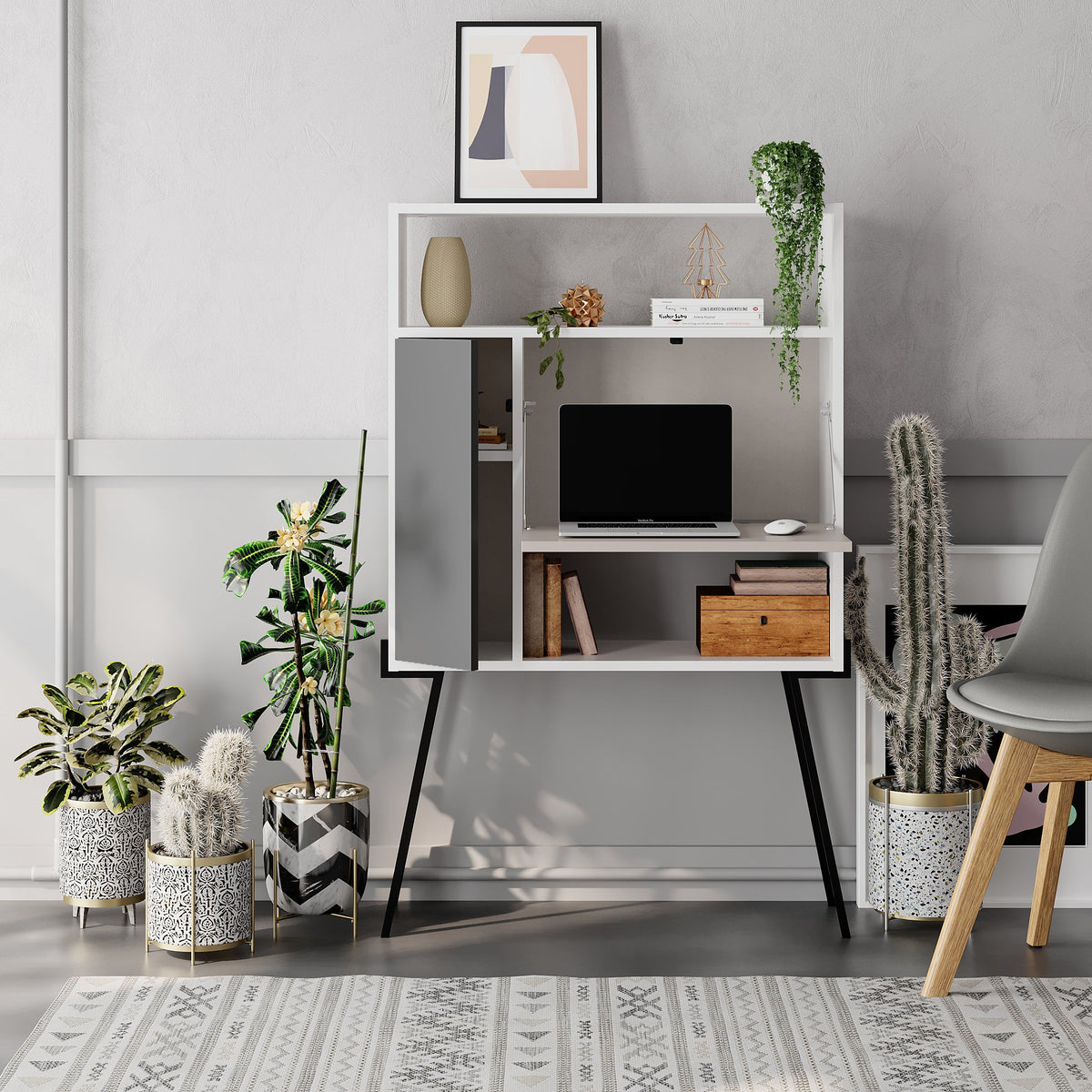 Bureau Tatti moderne multifonctionnel avec rangement