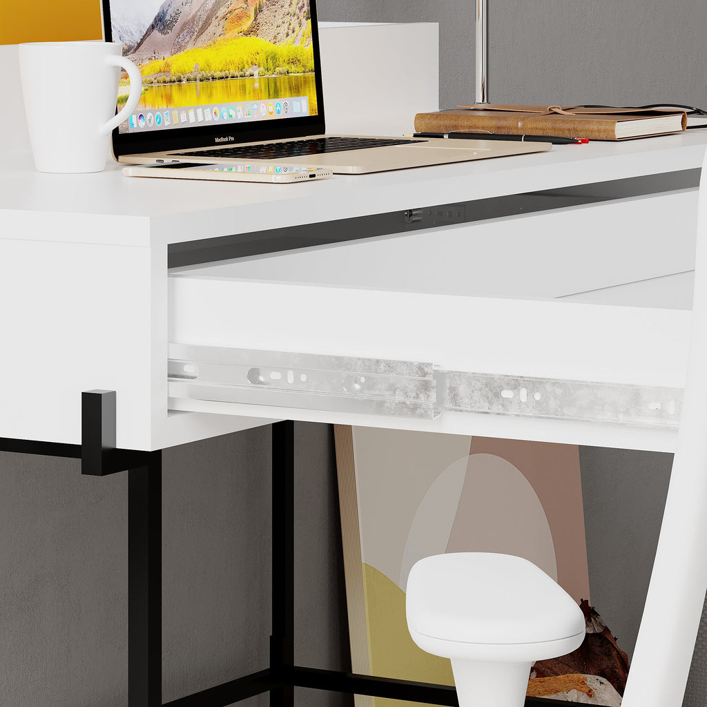 Leila Bureau moderne multifonctionnel de 110 cm de large