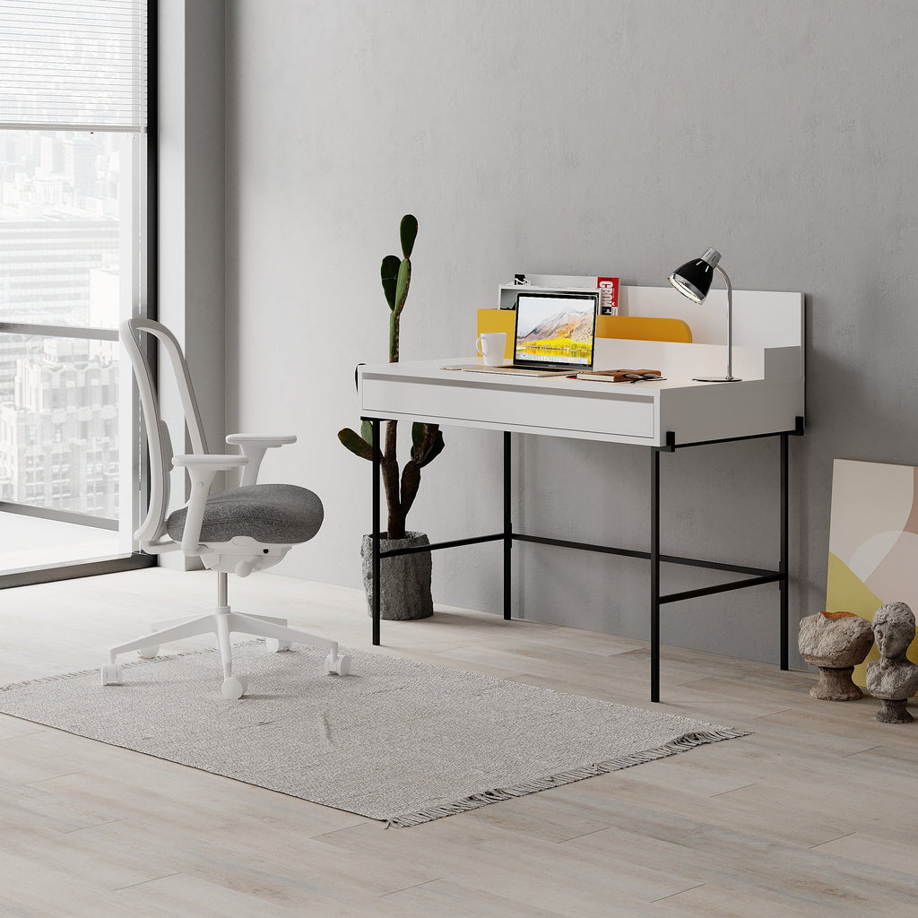Leila Bureau moderne multifonctionnel de 110 cm de large