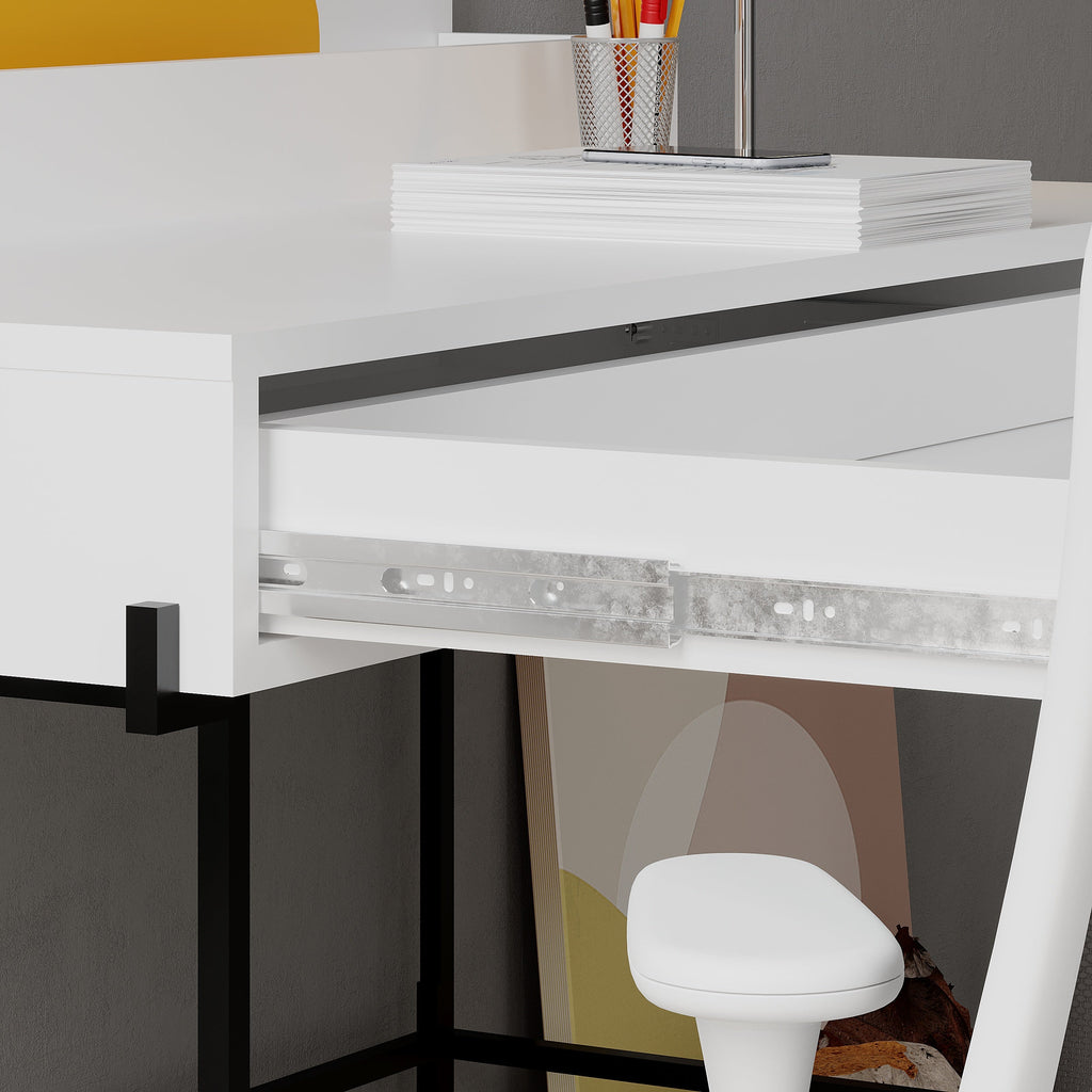 Leila Bureau moderne multifonctionnel de 110 cm de large