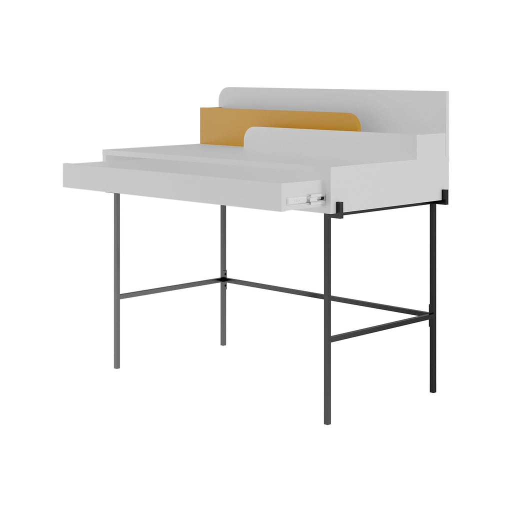 Leila Bureau moderne multifonctionnel de 110 cm de large