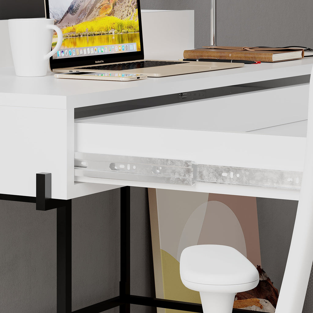 Leila Bureau moderne multifonctionnel de 110 cm de large