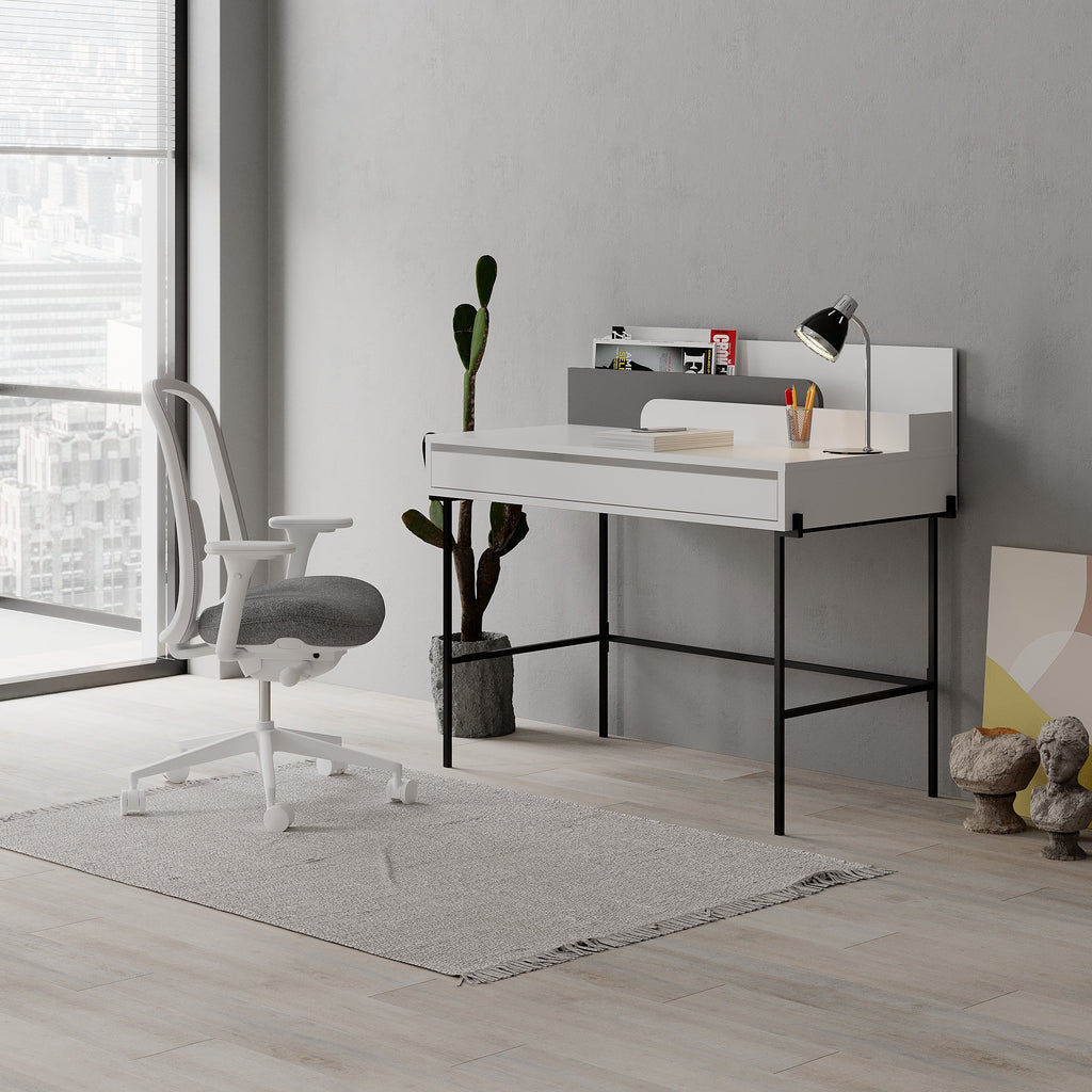 Leila Bureau moderne multifonctionnel de 110 cm de large