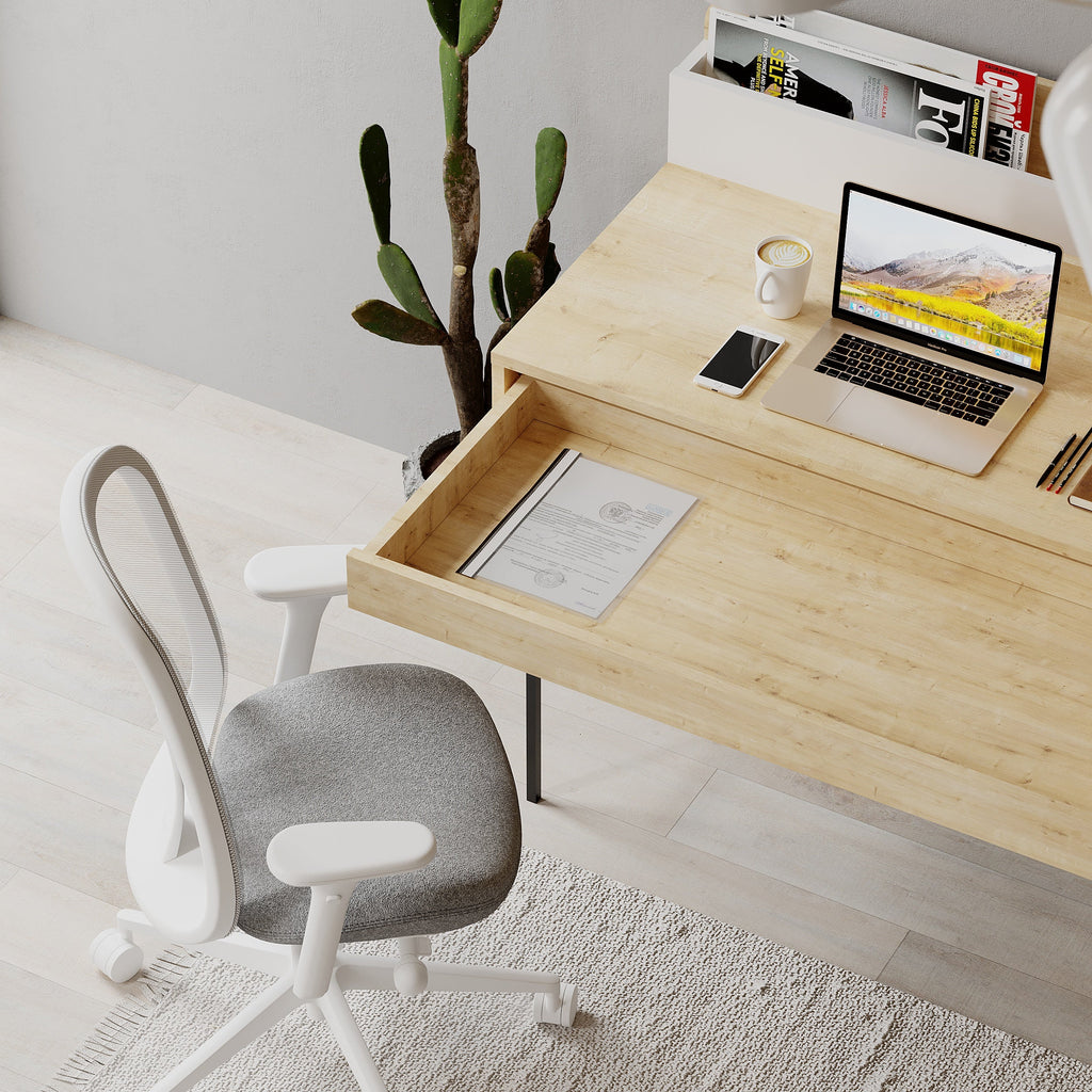 Leila Bureau moderne multifonctionnel de 110 cm de large