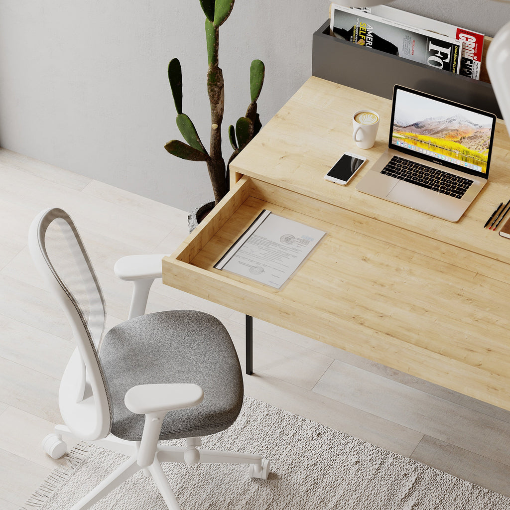 Leila Bureau moderne multifonctionnel de 110 cm de large