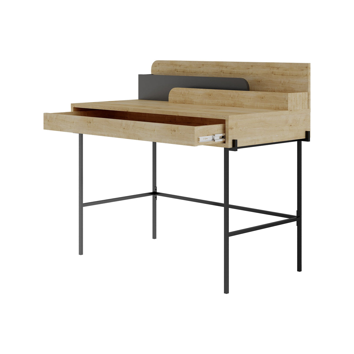 Leila Bureau moderne multifonctionnel de 110 cm de large
