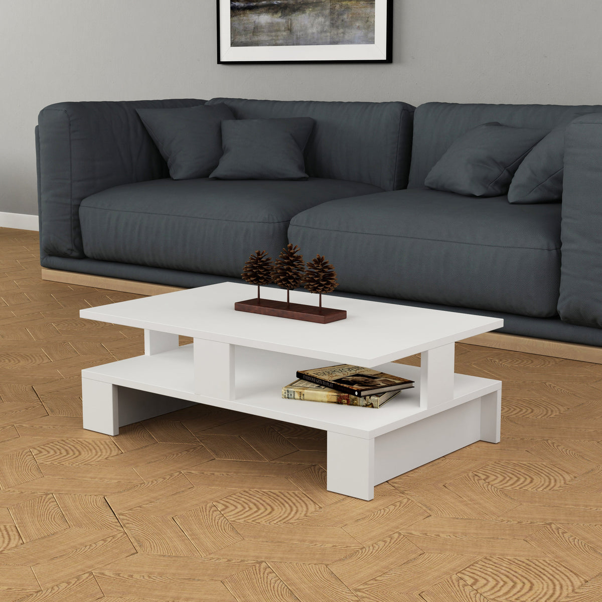 Table basse multifonctionnelle Mansu H 27,5 cm