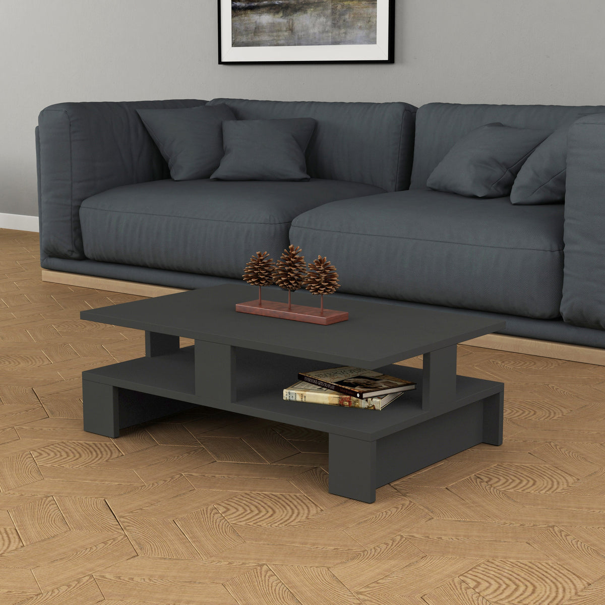 Table basse multifonctionnelle Mansu H 27,5 cm