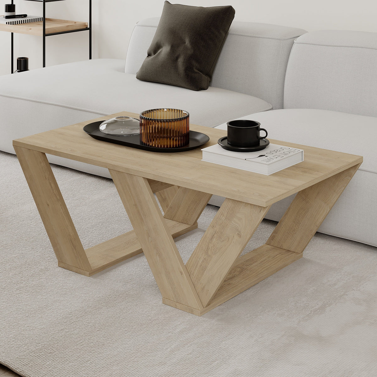 Table basse polyvalente Pipra Modern Coffee H 40cm
