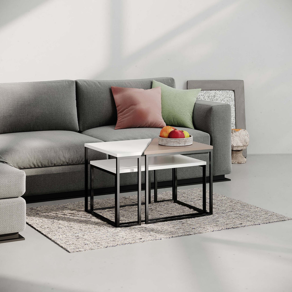 Table Basse Moderne Ohlady, Polyvalente H 41,8 cm