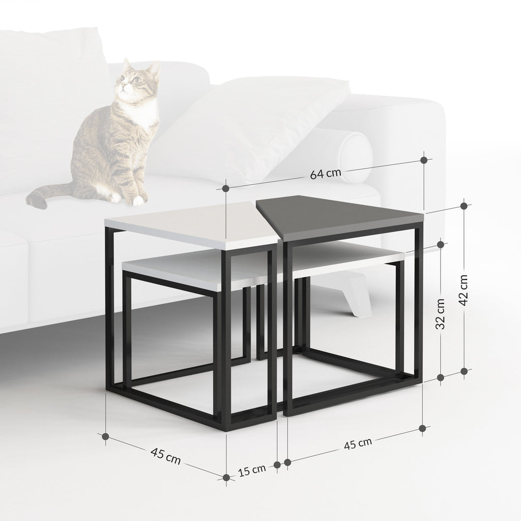 Table Basse Moderne Ohlady, Polyvalente H 41,8 cm